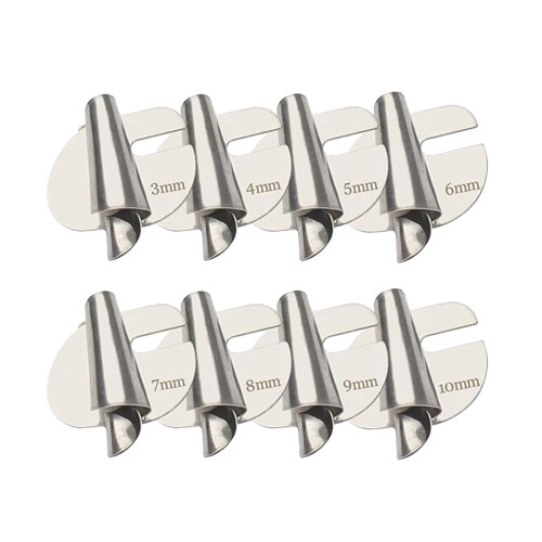 Universal rullfållfotsats 3–10 mm (8 st) 1