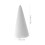 12 witte schuimrubberen knutselkegels van 14,5 cm 2