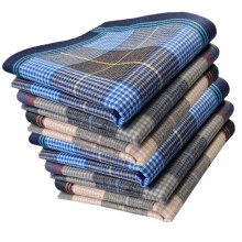 Retros Style Dark Plaids Cotton-No. 2 dark color 6 p