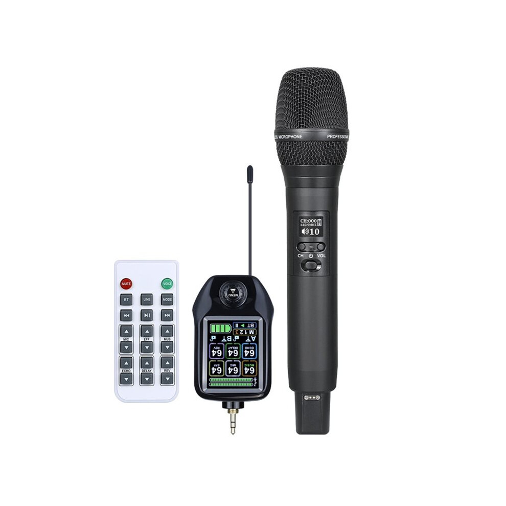 One Channel Wireless Microphone Fixed Frequency Handheld Mic Micphone For Party Karaoke Professional Church Show Meeting 4762158073997