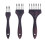 Multi- Round Comb Brush Set - 3Pcs Professional Synthetic Brushes, Designed for Textures and Special Effects 1