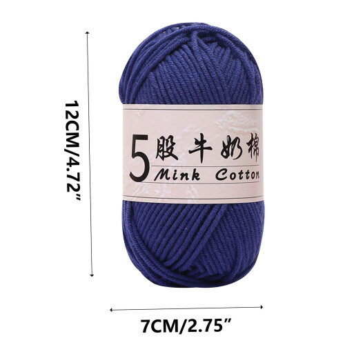 Νήμα από μαλακό βαμβάκι Djunllk 1.8oz/52g, Premium για πλέξιμο και πλέξη, χειροτεχνίες DIY, 1