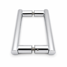 Twyford Brushed Chrome Shower Door Handle Pair