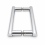 Twyford Brushed Chrome Shower Door Handle Pair 1
