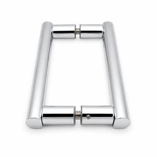 Twyford Brushed Chrome Shower Door Handle Pair