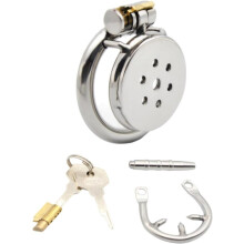 Jaula protectora de acero inoxidable de 35 mm, diseño plano, transpirable y desmontable con accesorio de tubo metálico, ligera y de ajuste s