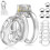 Soft Silicone Protective Cage Device Lightweight Breathable Adjustable Locking System with 6 Rings Transparent Ergonomic Wellness Accessory 1