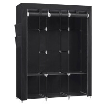 Armoire chambre en tissu porte-vêtements penderie 45 x 170 x 167 cm cm 4 compartiments