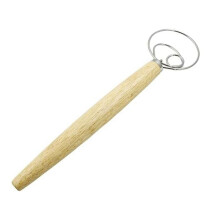 Fouet à Pâte, Fouet Hollandais en Bois de 13 Pouces pour Outil à Main MéLangeur de Pâte, Fouet à Pâte à Pain