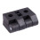 6pcs 63mm X 50mm Cabinet Plastic Hinge Door Hinges Hinge Black 3