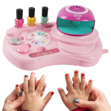 Kindernagellakset, Meisjesnagelset met Nageldroger, Nagelkunstset voor Meisjes, Fantasiespeelgoed voor Make-