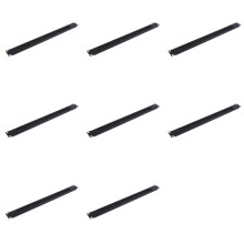 8Pcs 1U 19Inch RACK MOUNT Blanking Plate Rack Mounting Blank Network Brush Panel Server Cabinet Cable Management