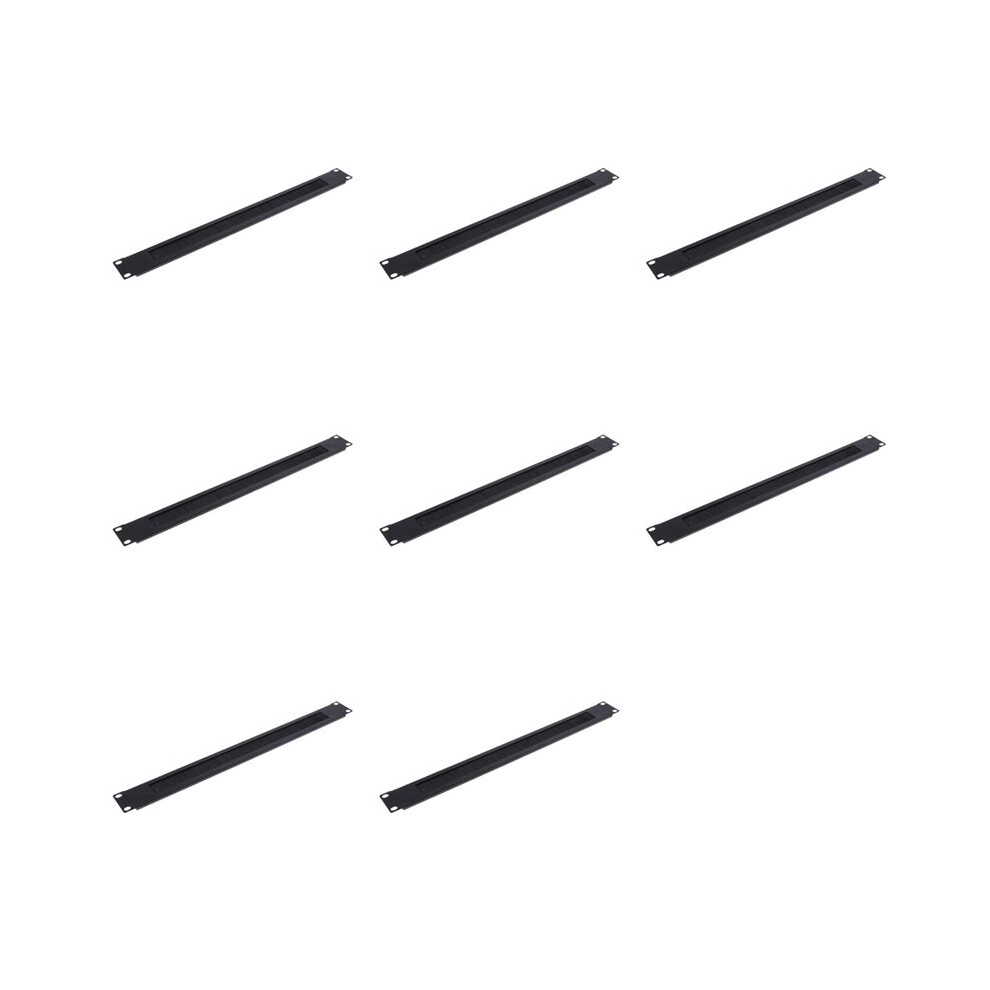 8Pcs 1U 19Inch Rack Mount Blanking Plate Rack Mounting Blank Network Brush Panel Server Cabinet Cable Management 6034080222797