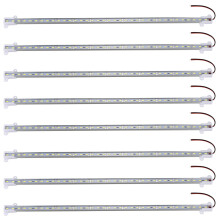 8pcs 50CM 12V 36 LED 5630 SMD Hard Strip Bar Light Aluminum Rigid White