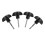 8Pièces Boutons Métal Robuste, Pièces Rechange Rollator Pliable Noires 1