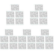 White Reflective Number Decals Vinyl Stickers for Mailbox Bins