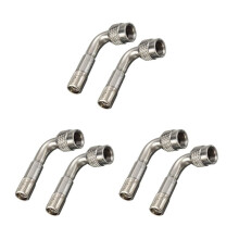 6 Tyre Valve Extension Adaptor Motorcycle Car Tire Stem Extender 90 Degree Angle