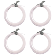 4X Transparent 4 Meters 13.1Ft 4mm X 2.5mm Pneumatic Polyurethane Air Hose Tube