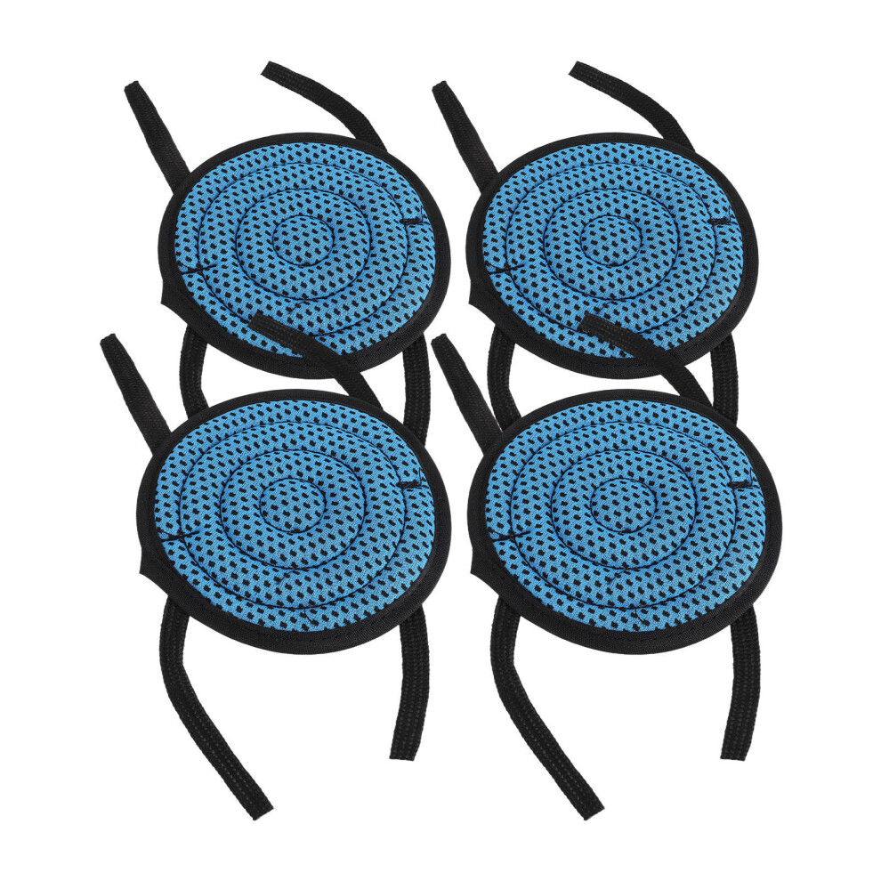 4Pcs Hard Hat Sweat Pads Blue Fabric Liner Insert For Repair 3761106268783