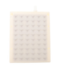 Beige Plastic 60-Hole Rectangular Bathroom Shower Nozzle Replacement