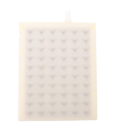 Beige Plastic 60-Hole Rectangular Bathroom Shower Nozzle Replacement