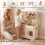 Kids Play Kitchen with Light & Sound, Oven & Microwave 3