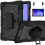 Para  Tab A7 T500 / T505 Capa Protetora de 10,4 Polegadas com Capa Protetora Do Suporte GiratóRio 360  (Preta) 2