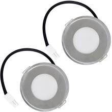 Universal Cooker Hood LED Light 73.5mm Extractor Lamp Bulb Silver 1.6W 220V 2 Pack