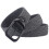 Men's Elastic Woven Belt - 110cm Adjustable Canvas Belt with Buckle Grey 3