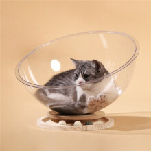 Space Capsule Cat Bed Indoor Cats Pet Supplies Seasons Universal Easy Cleaning Kitten Nest Transparnt for Kitten Cats