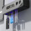 UV Sanitizing Toothbrush Holder  Wall-Mounted Toothbrush Organizer with Automatic Toothpaste Dispenser 3