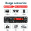 2x100W 12V Amplifier Audio Player BT 5.0 MP3 Decoder Board MP3 Player Car FM Radio Module USB Mic Record Call 7