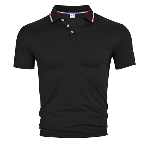 (Gray, S) Polo da uomo americana a maniche corte, ideale per l'estate. 1