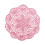 Hand-crocheted floral lace doilies 20cm pink 2