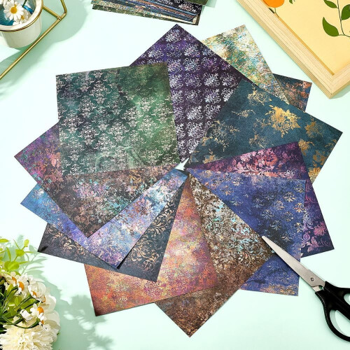 Prussian Blue Scrapbook Paper Pad 15.2cm 24 Sheets 2
