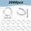 Anneaux de jonction en acier inoxydable 4 mm – 2000 pièces 2