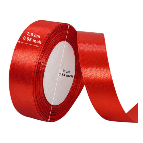 Satinband, 2,5 cm breit, 23 Meter Rolle 1