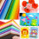 Wool Blend Felt Sheets 15x15cm 1mm 40 Colors 40PCS 5