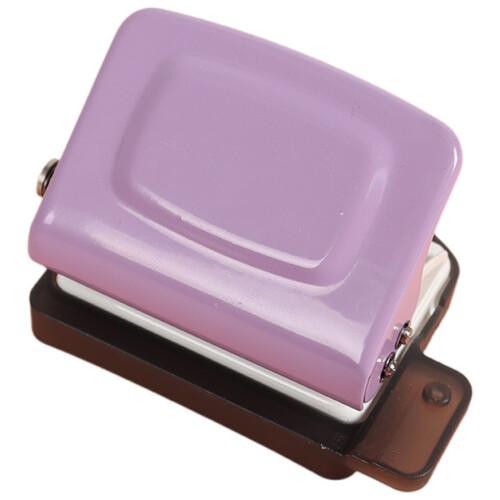 Draagbare Binder Punch Paars, 6 Voor A4 A5 B5 Papier