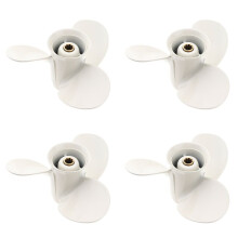 4piezas 9 1/4 X 10-J1 Hélice de Motor Fuera de Borda de AleacióN de Aluminio de 3 Palas para 9.9-15