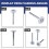 Rolo de Porta de Garagem de 12 Polegadas 2 Polegadas, Rolo de Porta de Garagem de Nylon com Rolamento 6200ZZ, para Portas de Garagem Residenciais e 7