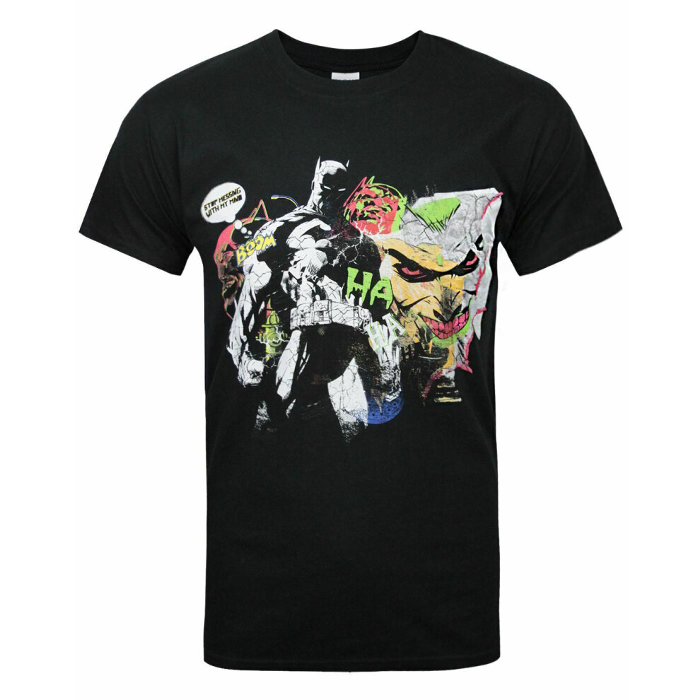 Dc Comics (Large) Batman Short Sleeved T-Shirt (Mens ) Black