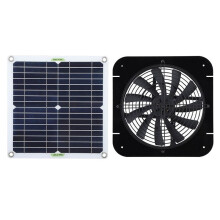 100W Solar Panel Fan Ventilator Exhaust Fan Waterproof Outdoor Portable Ventilator Exhaust Fan for Chicken Coops
