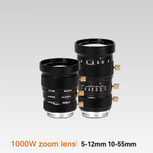 Adjustable Magnification C Mount Camera Lens 1000W  Lens 5-12/10-55/C Mount Industrial Microscope Camera Lens M10-55