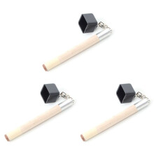3X 2 in 1 Pocket Chalk Holder Prep Stick Billiard Snooker Pool Cue Tip Pricker Tool
