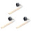 3X 2 in 1 Pocket Chalk Holder Prep Stick Billiard Snooker Pool Cue Tip Pricker Tool 1