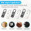 10Pcs Zipper Pull-Tab Replacement, Metal Zipper Puller Zip Slider Extender Handle Mend Fixer for Suitcases Backpacks 5