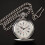 2X Pocket Watch, Metal Strap, Silver 5