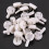 80 Pcs Plastic Heavy Wall Picture Frame Hooks Hangers 3-Pin Small White 2