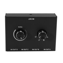 4 Port Audio , 3,5 Mm Audio Switcher, Stereo AUX Audio Selector, 4 Eingang 1 Ausgang/1 Eingang 4 Ausgang Audio Switcher Box